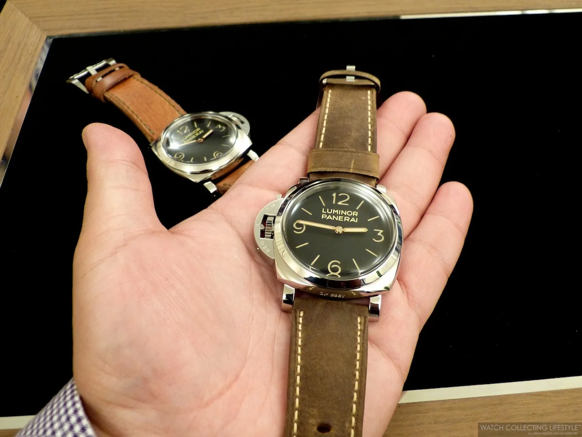 SIHH 2014 Panerai Luminor 1950 3 Days Destro PAM 557. Live